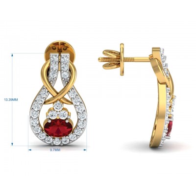 Lara Ruby Diamond Earrings